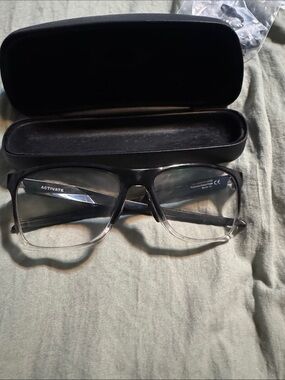 Oakley Black Frame with Clear Gradient Lenses